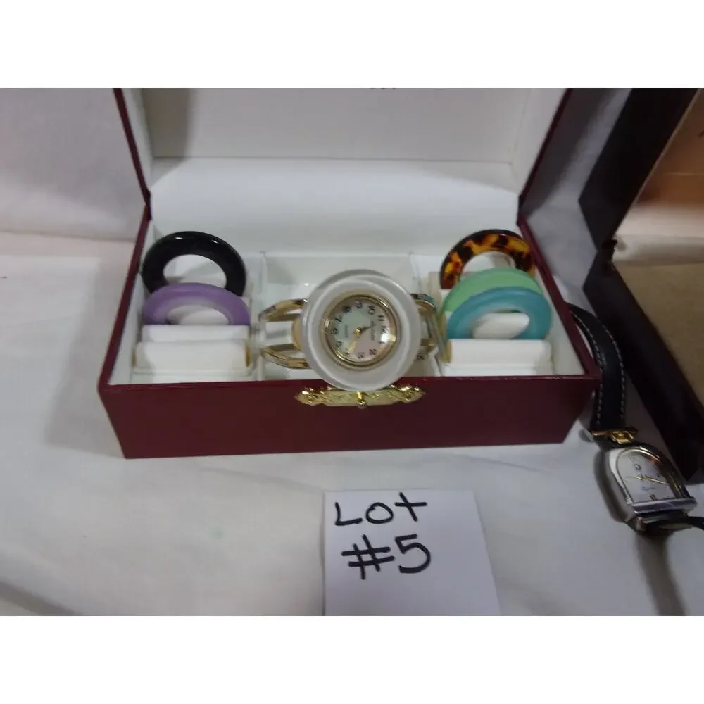 LOT OF 3 WOMENS WATCHES INCLUDING-WESTCLOX-WALTHAM-EQUINOX-FOR PARTS OR REPAIR